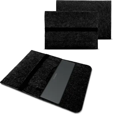 Produktbild von Sleeve Hülle für Medion Akoya S15449 Notebook Tasche Filz Cover Schutzhülle CaseFarbe:Dunkelgrau