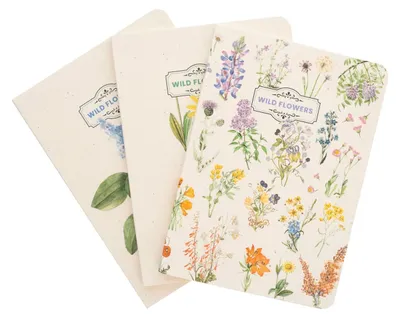 Obrázek produktu pro Erik Editores Wild Flowers 3-pack A6 notebooks Beige Beige One Size