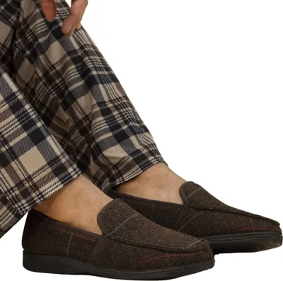 Image de Lazy Dogz - Pantoufles pour homme "Eisenhower" GS904 (46 EU) (Marron)