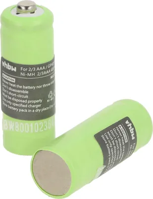 Produktbild von vhbw 2x Akku kompatibel mit Hagenuk Classico schnurlos Festnetz Telefon (400 mAh, 1,2 V, NiMH)