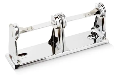 Doppelrollen-Toilettenpapierspender, Stahl, verchromt