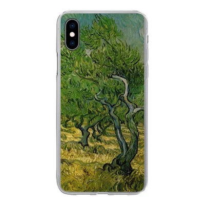 Produktbild von MuchoWow® Handyhülle Schutzhülle Hülle für iPhone Xs Olivenhain - Vincent van Gogh Silikon Softcase Handy Hülle - Handytasche