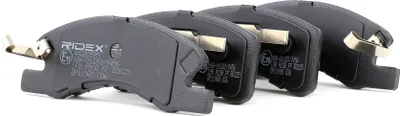 Produktbild von RIDEX 402B0595 Bremsbeläge Satz Vorne für MITSUBISHI Mirage / Space Star Schrägheck (A0A) für DAIHATSU Cuore VII (L275, L285, L276) für TOYOTA
