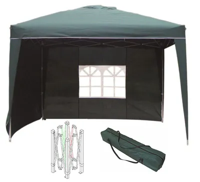 Produktbild von Alu Pavillon Faltpavillon 3x3m Gartenpavillon Gartenzelt Partyzelt Wasserabweisend