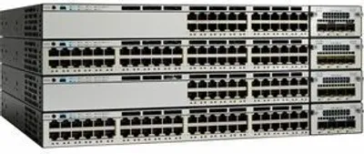 Produktbild von Cisco Catalyst WS-C3750X-12S-E, Managed, L3, Vollduplex, Rack-Einbau, 1U