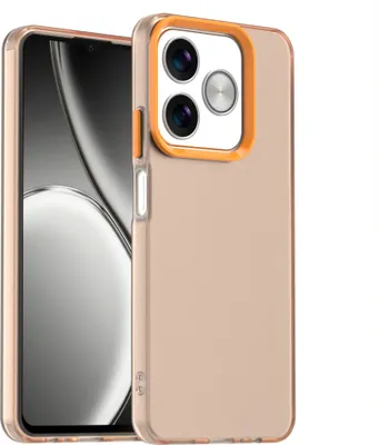 Produktbild von Handyhülle für Realme C61 Schlank Durchscheinend Matt Stoßfest Schutzhülle Orange