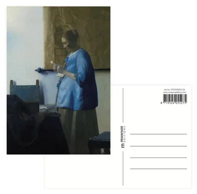 Image de Boutique en ligne du musée – Carte postale, Femme avec une lettre, Vermeer