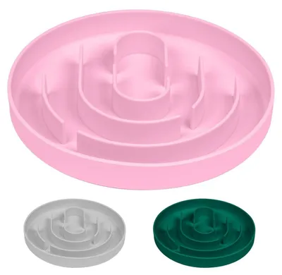 Produktbild von Hundenapf Antischlingnapf Silikon Rosa 15x15x2cm mit Saugnapf
