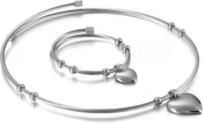 Zdjęcie produktu dla Zestaw Maggie - Elegancka Biżuteria Srebrna dla Wrażliwej Skóry KP15189