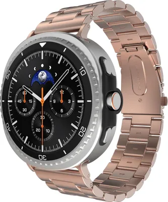 Image de Bracelet PrimeSteel pour Samsung Galaxy Watch8 / Watch8 Classic, rose Gold