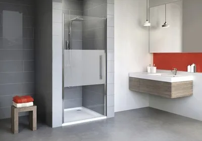 Produktbild von Drehtür in Nische Schulte Alexa Style 2.0 Breite 80 cm Nachbildung Dezent Profilfarbe chrom