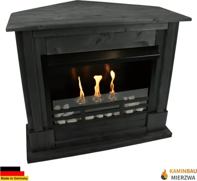 Immagine prodotto di Caminetto a gel Caminetto a etanolo Caminetto ad angolo Rafael Premium Royal - Nero
