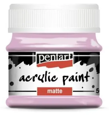 Obrázek produktu pro Akrylová barva matná PENTART 50 ml RŮŽOVÁ