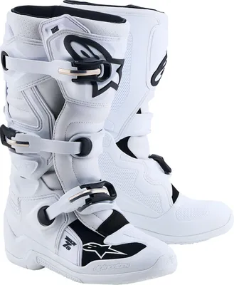 Image de Bottes de motocross Alpinestars TECH7S [blanches], taille : 7