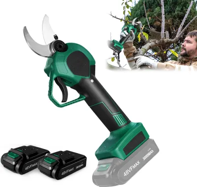 Produktbild von LARS360 Elektrische Baumschere Astschere Akku Gartenschere 48V 3000mAh, 30mm Schnittdurchmesser, 2 Blades, 2 Wiederaufladbare Batterie