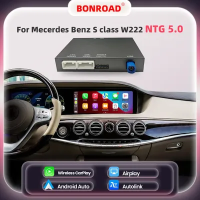 Produktbild von Bluetooth-Empfänger für das Auto – Kabelloses Carplay und Android Auto – Multimedia-Adapter für die S-Klasse