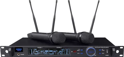 Obrázek produktu pro DEXON Bezdrátový mikrofon diverzitní ruční, 2kanálový MBD 842