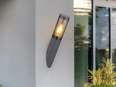 Produktbild von LED Außenwandleuchte Anthrazit Außenbeleuchtung Hauswand Fassadenlampe, H 40cm