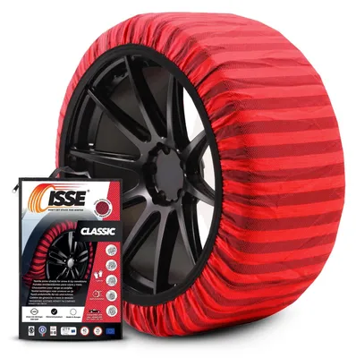 Imagen del producto de Cadenas para nieve textiles - Talla 70 - Juego de 2 - Para coche - Diseño patentado