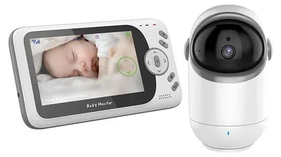 Produktbild von VB801 Babyphone/Babymonitor - 10,9 cm LCD-Display - 720p HD - Kabelgebunden - Gegensprechfunktion - Nachtsicht - Temperatursensor