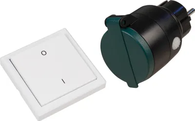 Produktbild von Funk-Schalter Set McPower "Comfort", Outdoor-Steckdose + Schalter, max. 3.000W