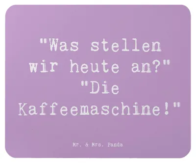 Produktbild von Mr. & Mrs. Panda Mouse Pad Spruch Freude am Morgen - Lavendeltraum - Geschenk, Mousepad, Stimmungen, Zitat, Gefühl, Lächeln, Stimmung, mousematte, erleben, Familie, pc