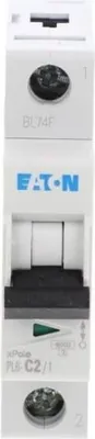 Immagine prodotto di Interruttore automatico di sovracorrente 1P C 2A 6kA AC PL6-C2/1 286528 Eaton