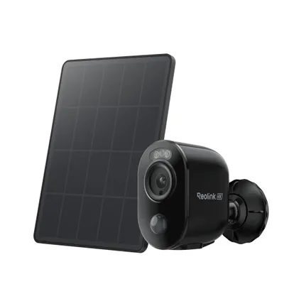 Produktbild von Reolink Argus 3 Ultra+Solar Panel, 4K 8MP Überwachungskamera Außen, 5/2,4 GHz WiFi, Farbnachtsicht, Intelligente Erkennung, 2-Wege-Audio, Schwarz