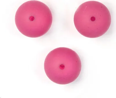 Produktbild von Polaris Perle rund fuchsia matt 12 mm Lochgröße 2 mm