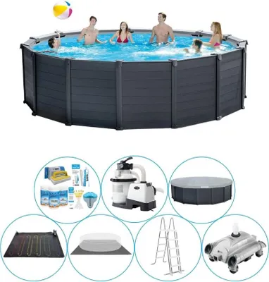 Obrázek produktu pro Příslušenství k bazénům Plus - Intex Graphite Grey 478x124 cm