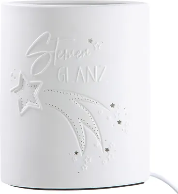 Zdjęcie produktu dla GILDE Porzellan Lampe "Sternenglanz" Lichterglanz