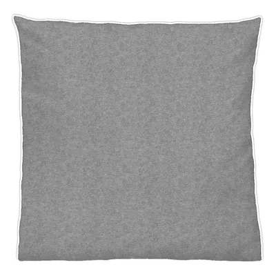 Produktbild von biberna Melange-Flanell Kissenbezug, Kissen Bezug, Kissenhülle, Kopfkissenbezug, Baumwolle, Sturmgrau, 80 x 80 cm, 0840500/017/010/001