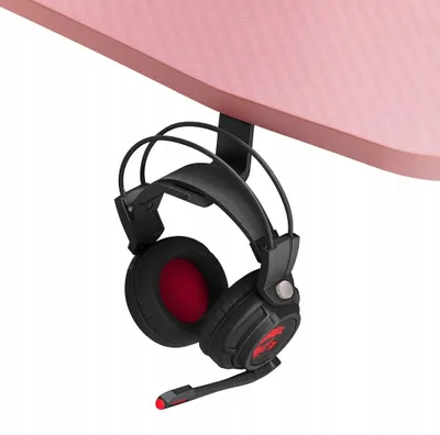Image de Table de gaming - Bureau 140 x 60 x 75 cm - Table d'ordinateur rose - Bureau de gaming - Table à LED