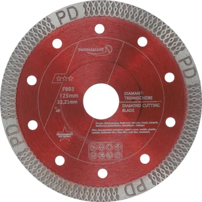 Produktbild von PRODIAMANT Diamanttrennscheibe für Fliese, Feinsteinzeug F993 125mm