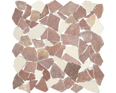 Produktbild von Bruchmosaik Biancone & Rosso Verona 30,5x30,5 cm