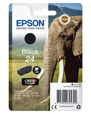 Produktbild von Epson EPSON® Tintenpatrone T24214012 / 24, schwarz/C13T24214012 5 ml