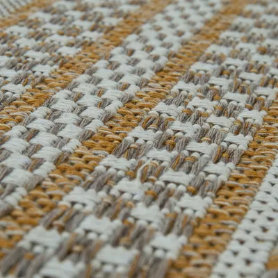 Produktbild von TT Home Flachgewebter Teppich Streifen Muster Kontrurenschnitt Webmuster Mehrfarbig Bunt Größe 120x160 cm
