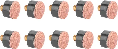 Obrázek produktu pro 10ks kulečník Snooker Pool Cue Pole Tip Náhradní díly Příslušenství (12 mm)