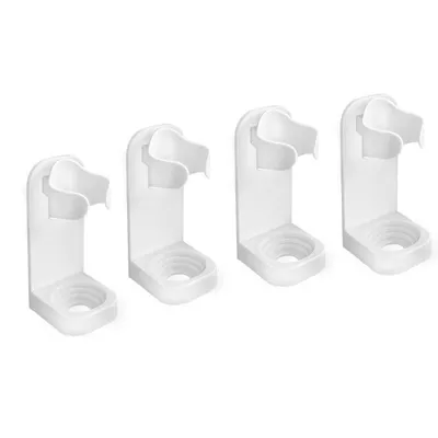 Productafbeelding van 2 stuks tandenborstelhouders voor elektrische tandenborstels - Zelfklevend - Geen boren nodig - Wandmontage - Tandenborstelhouder voor de badkamer - Badkameraccessoire