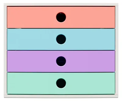 Produktbild von Exacompta Filibox 4 Laden Candy Tidy 4 sort