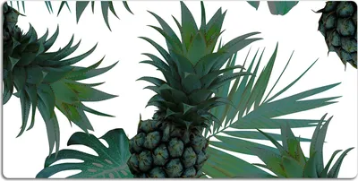 Produktbild von Schreibtischmatte Tischunterlage 100x50 cm Mauspad - Grüne Ananas