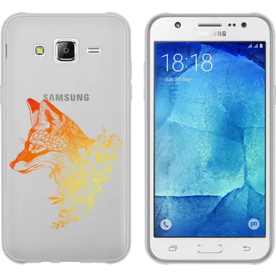Produktbild von PhoneNatic Case kompatibel mit Samsung Galaxy J5 (2016) J510 Silikon-Hülle Floral Fuchs M1-2