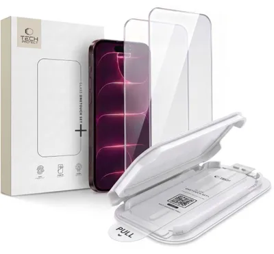 Image de Tech-Protect Onetouch Set+ pour Apple iPhone 17 Pro / 18 Pro, modèle transparent [Lot de 2]