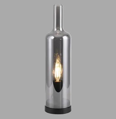 Produktbild von JUST LIGHT BOTTLE Tischleuchte E14 max. 25W rauchfarben 14006-25