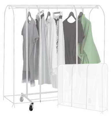 Kleiderstangen-Abdeckung 180x150x50 cm, transparent, PEVA, wasserdicht