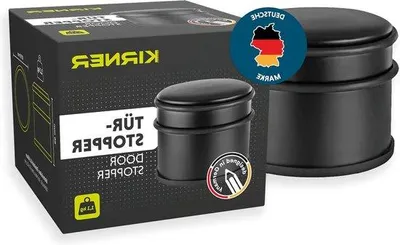 Produktbild von Schwarze Türstopper 11kg schwer gummiert Boden
