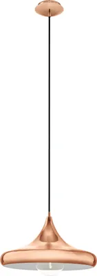 Produktbild von CORETTO 2 Hängeleuchte Hängelampe Pendellampe Pendelleuchte - H110 x Ø40 cm - kupfer - 1X60W exkl. - IP20