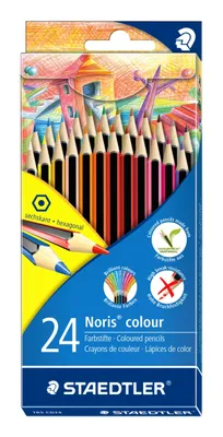 Produktbild von Noris® colour 185 Buntstift Kartonetui mit 24 Stück sortiert