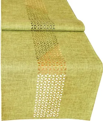 Immagine prodotto di Runner da tavola Ornamenti traforati verde 40x140 cm