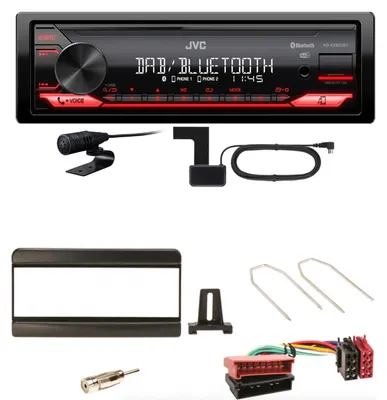 Produktbild von JVC KD-X282DBT Bluetooth DAB USB Einbauset für Focus Fiesta Puma Mondeo